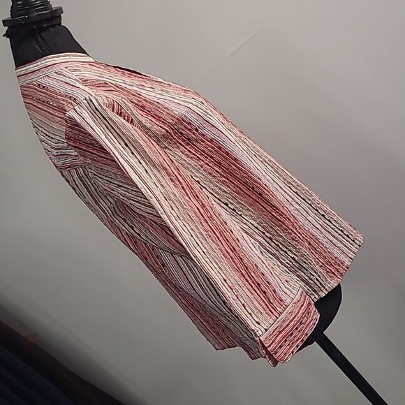 Alfred dunner 8 P striped button front shirt - Picture 3 of 8